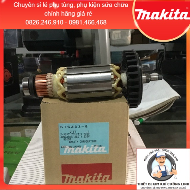 Rô to máy mài 9015b ️ 516333-8 makita rotor 9015b - hàng chính hãng