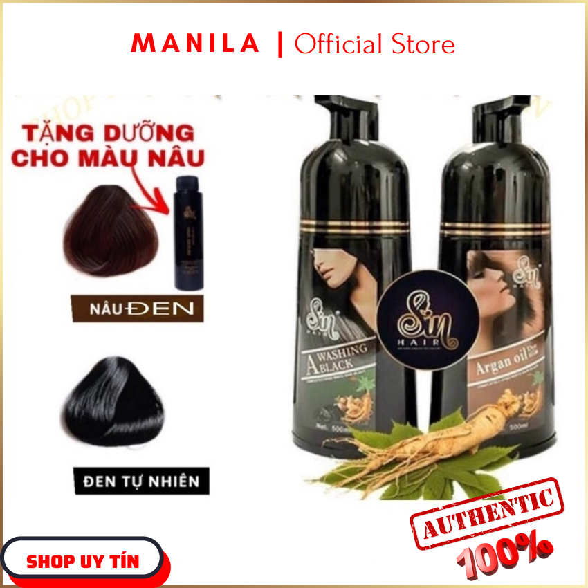 Dầu gội phủ bạc sin hair nhật bản 500ml chính hãng