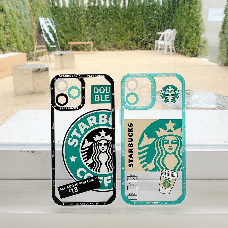 Ốp lưng iphone trong lỗ viền camera Starbucks 6plus/6s/6splus/7/7plus/8/8plus/x/xr/xs/11/12/13/pro/max/plus/promax TLV82