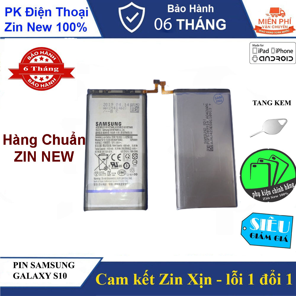 Pin samsung galaxy s10 plus - chuẩn zin xịn - nguyên seal