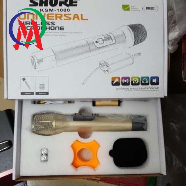 Micro hát karaoke không dây shure ksm-1000