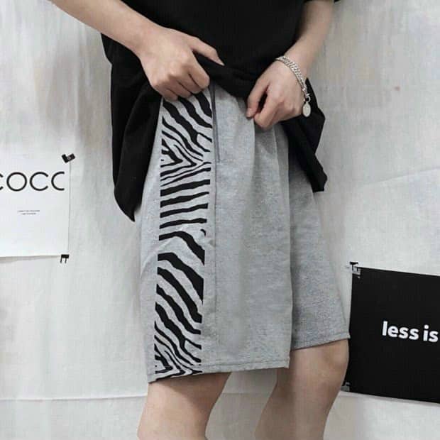 Quần short nam nỉ sọc rằn thời trang mùa hè- quần short thể thao