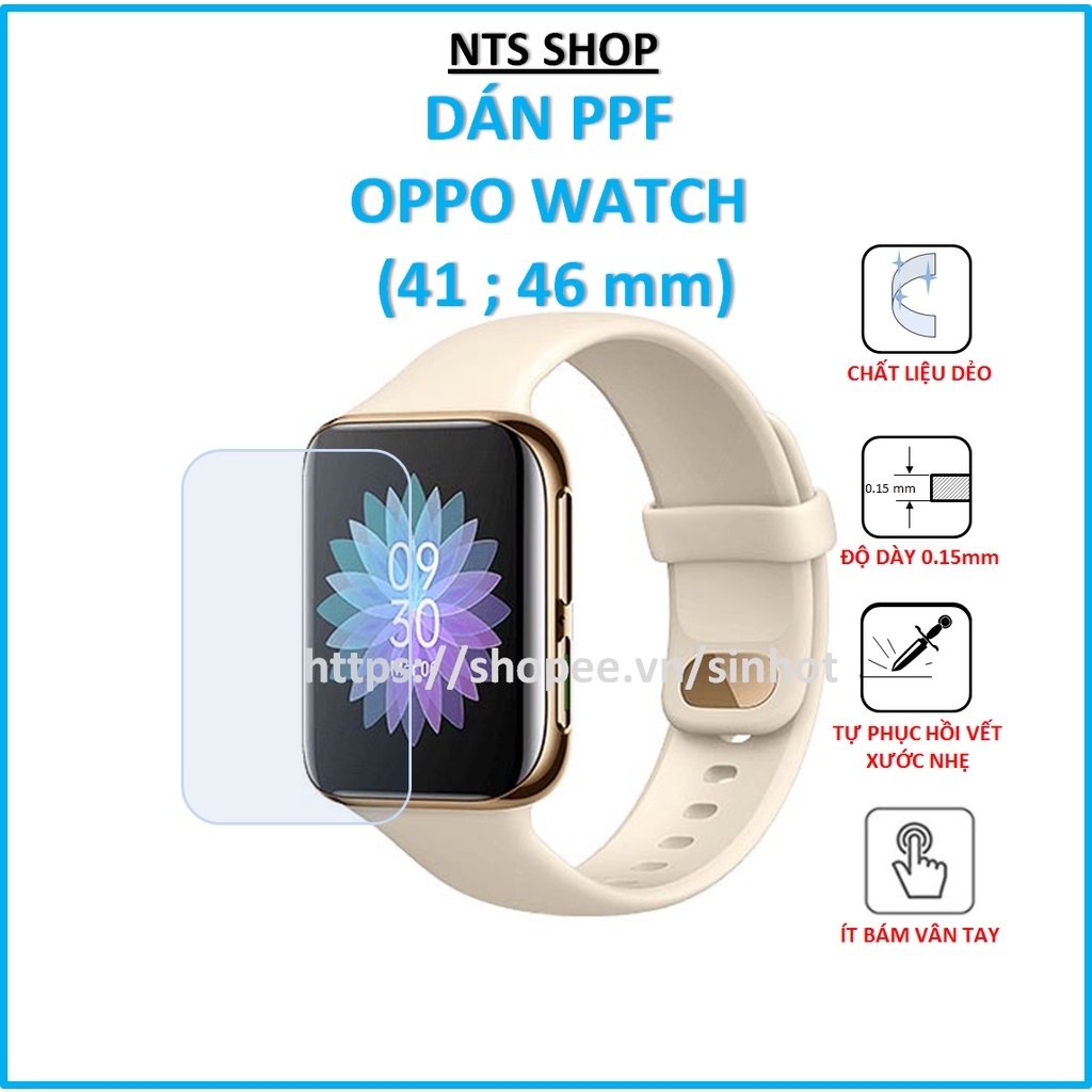 Dán PPF chống xước màn hình OPPO Watch 41 / 46mm