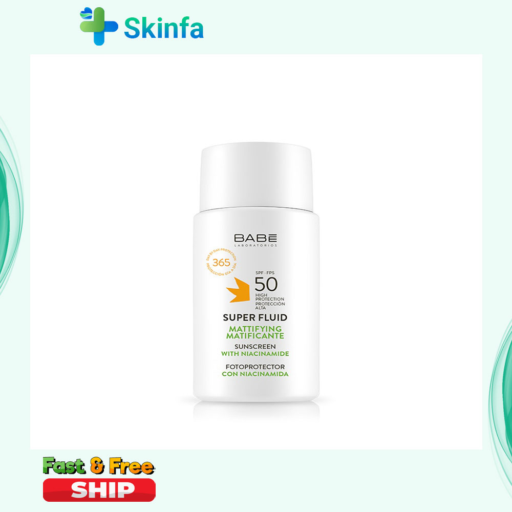 Kem Chống Nắng Babe Super Fluid Mattifying Sunscreen Spf 50 Phổ Rộng Kiểm Soát Dầu