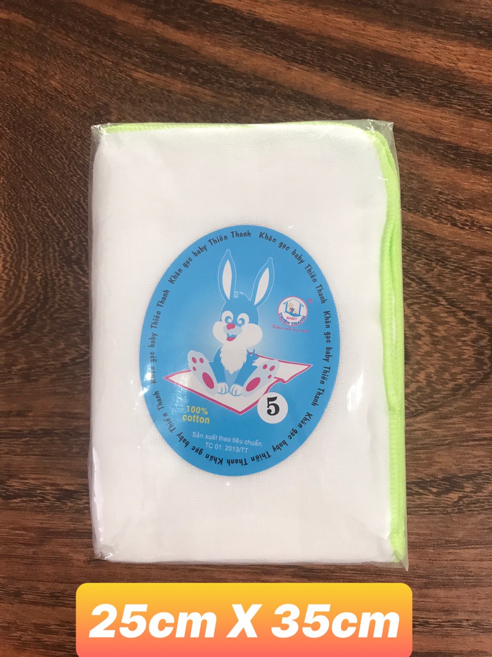 [HCM]Combo 10 khăn gạc (sữamùng) khổ 25x35 4 lớp và 5 lớp 100% cotton thương hiệu THIÊN THANH  ảnh thật  bảo đảm giao đúng hàng