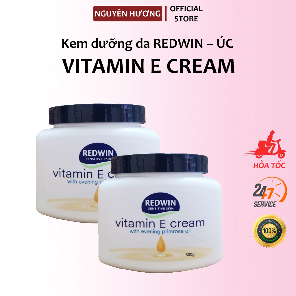 Kem dưỡng da redwin 🔥freeship🔥 nhập khẩu úc redwin cream with vitamin e 300g