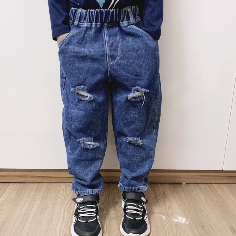 Quần jean bé trai baggy bé gái
