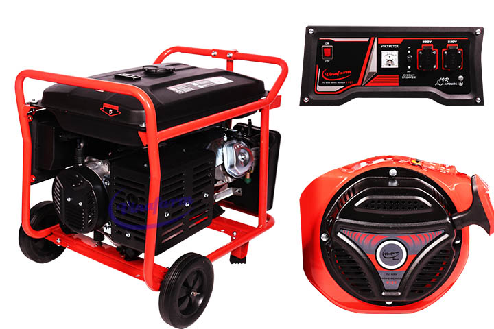 Máy phát điện 5kw chạy xăng vinafarm 7500
