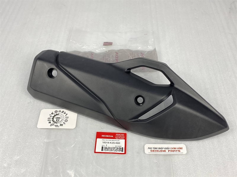 Ốp pô zin vario 160, click 160 chính hãng honda, pát che pô 18318k2sn00