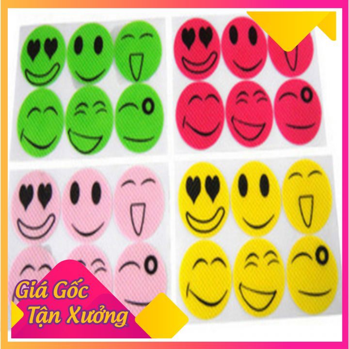 Rẻ Vô Địch ] Combo 6 Miếng Dán Mặt Cười Chống Muỗi Và Côn Trùng - Mã 9325 (Cao Cấp