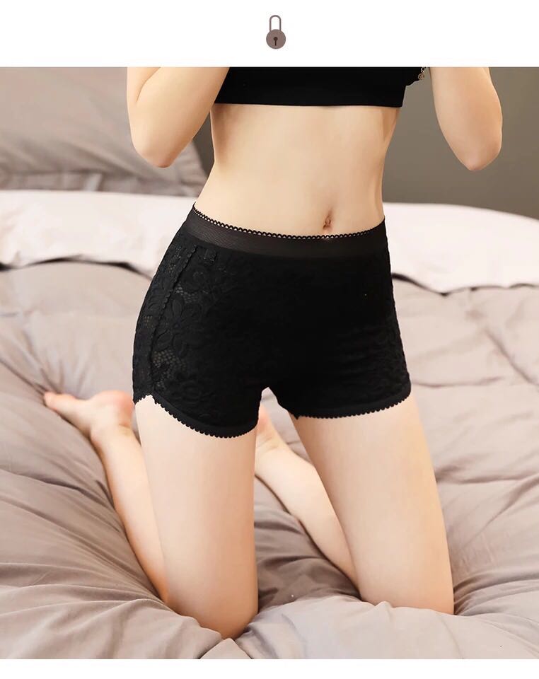 Quần đùi váy ren, quần su ren thông hơi hai lớp mịn đẹp