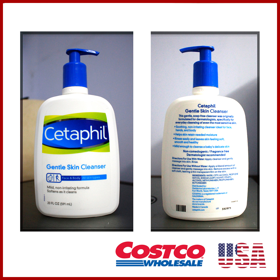 Sữa rửa mặt Cetaphil Gentle Skin Cleanser 20 oz 591 ml (HÀNG TẠI SIÊU THỊ COSTCO MỸ)