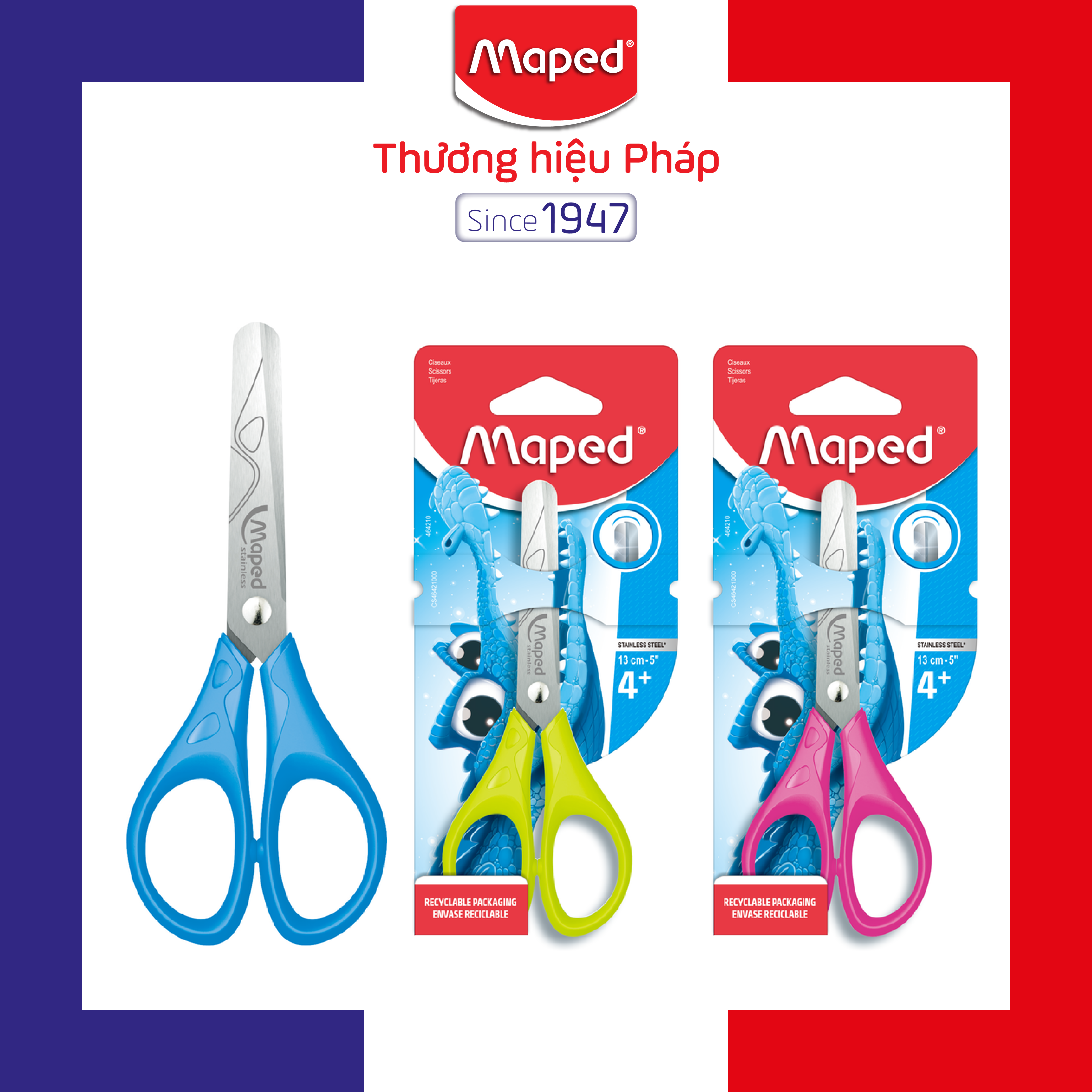 Maped - kéo học sinh pulse 13cm - 1 cây
