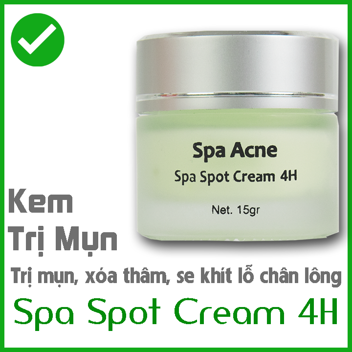 CHÍNH HÃNG Kem Chấm Mụn SPA ACNE Spa Spot Cream 4H