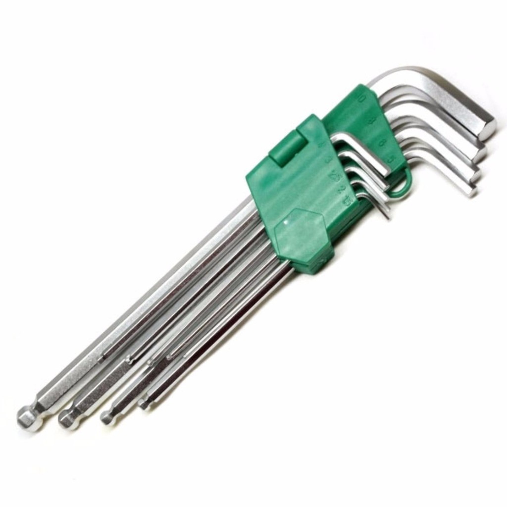 Bộ lục giác bi 9 món thép cr cao cấp hark