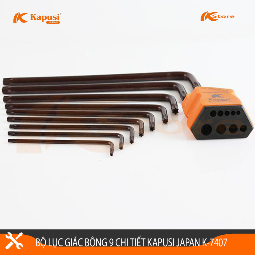 BỘ LỤC GIÁC BÔNG - LỤC GIÁC HOA THỊ 9 CHI TIẾT KAPUSI JAPAN K-7407