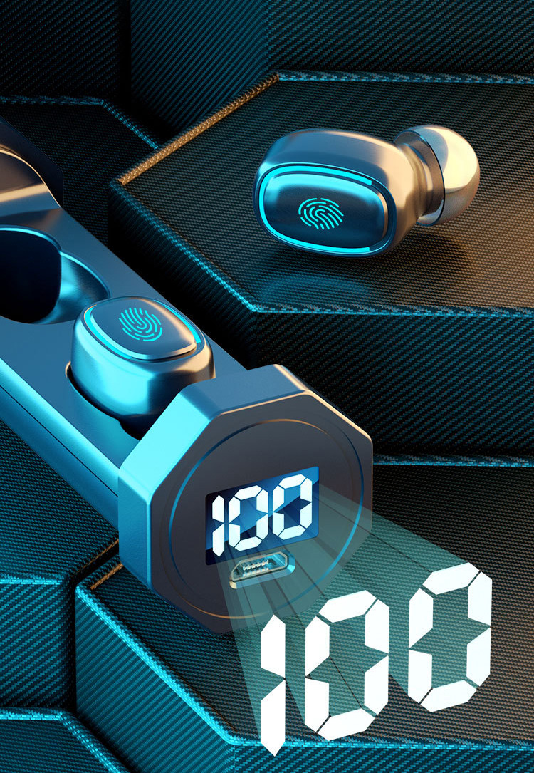 Tai nghe Bluetooth B9 - Đẳng cấp bass hay,nhỏ ghọn thời trang - Pin 3-4h - Kèm hộp sạc - Tai nghe tương thích các dòng máy samsung,iphone,nokia,sony,xiaomi,airpods...
