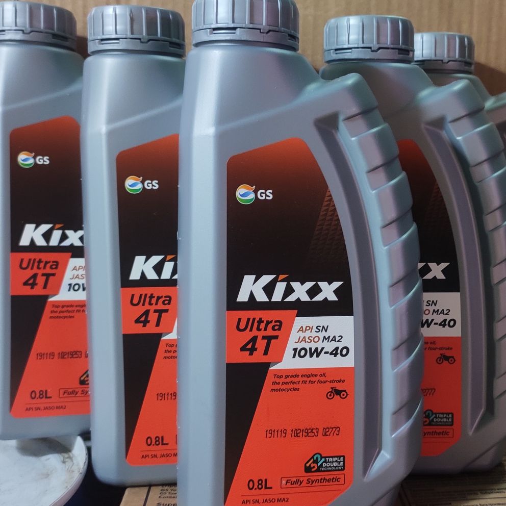 COMBO6- NHỚT XE MÁY SỐ KIXX 10W40- 800ML