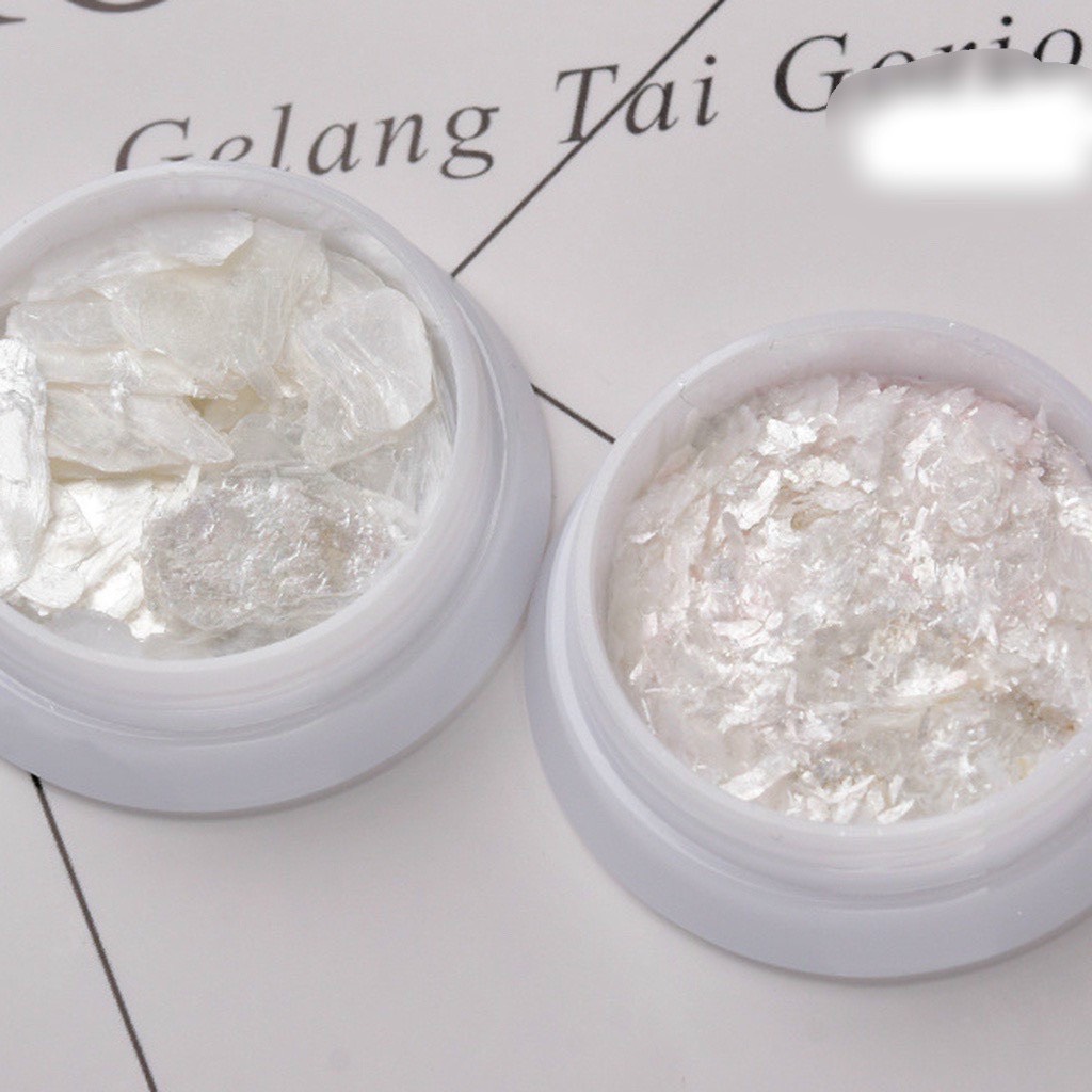 Phụ kiện xà cừ trắng trang trí móng tay nail