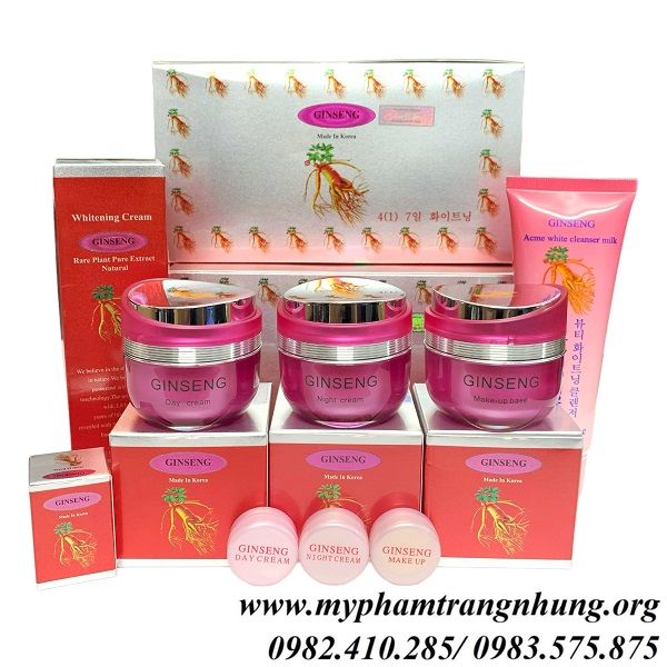 Bộ ginseng mờ nám, tàn nhang, dưỡng trắng da