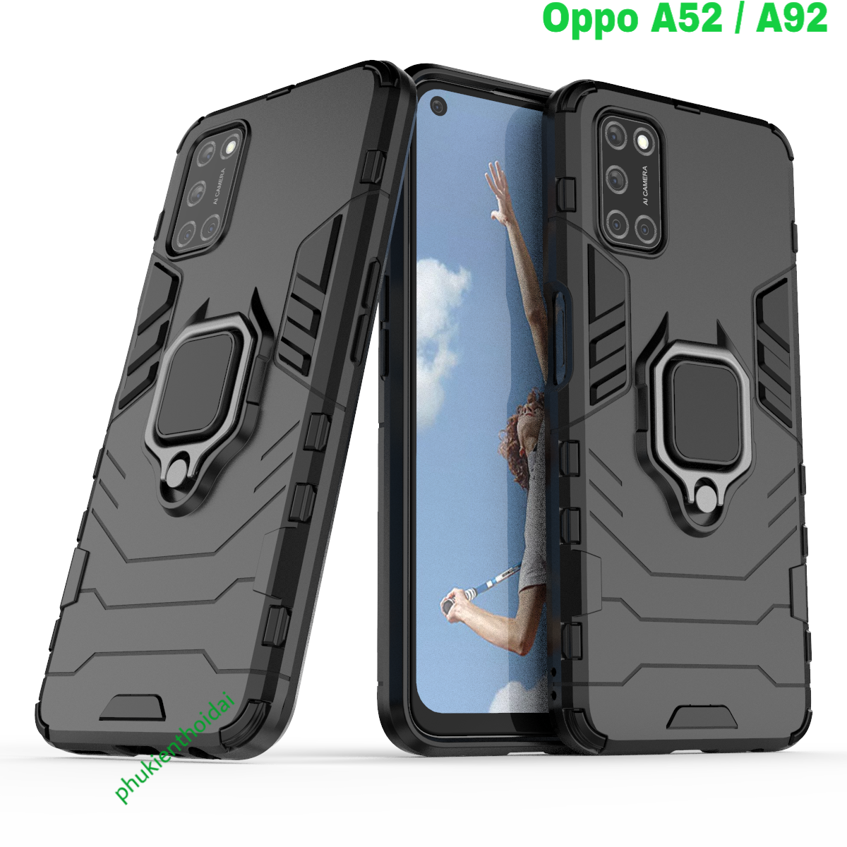Ốp lưng Oppo A52 / Oppo A92 dùng chung Iron Man Iring chống sốc chống va đập mạnh cao cấp siêu bền