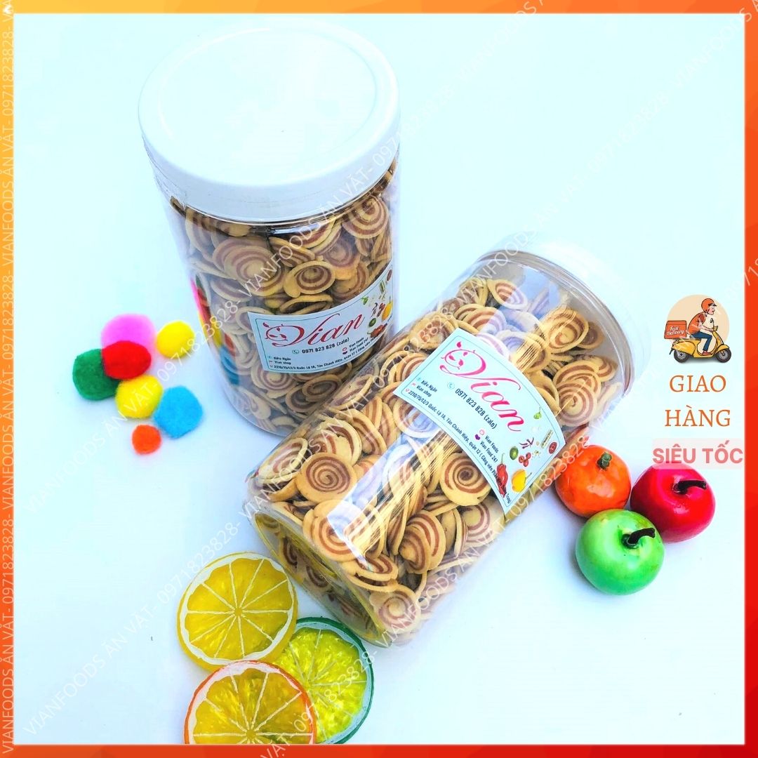 Bánh tai heo nhí vian foods bánh tai heo vị truyền thống béo thơm mặn mặn 350gr- đồ ăn vặt