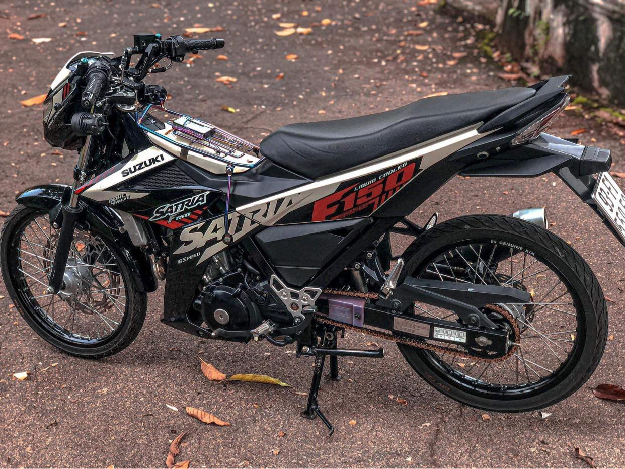 Tem Rời cao cấp Satria mẫu zin 2021 màu đồng đen đỏ trắng