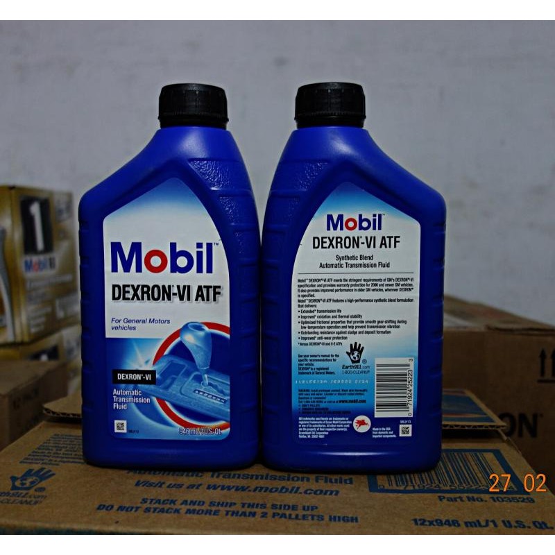 Dầu hộp số tự động cao cấp mobil dexron vi atf 946ml usa atf/d 6