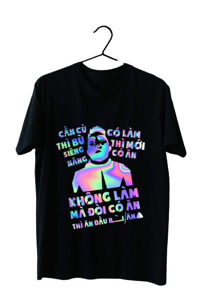 Áo phản quang bảy màu Cần cù thì bù siêng năng, Áo thun nam nữ, quần kaki, quần nữ, sét bộ mặc ở nhà, áo thun tay dài, quần jean ống rộng