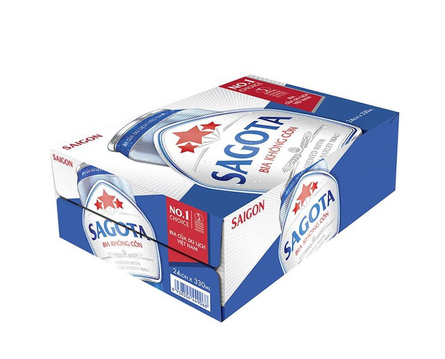 Beer sagota không cồn - thùng 24 lon x 330ml