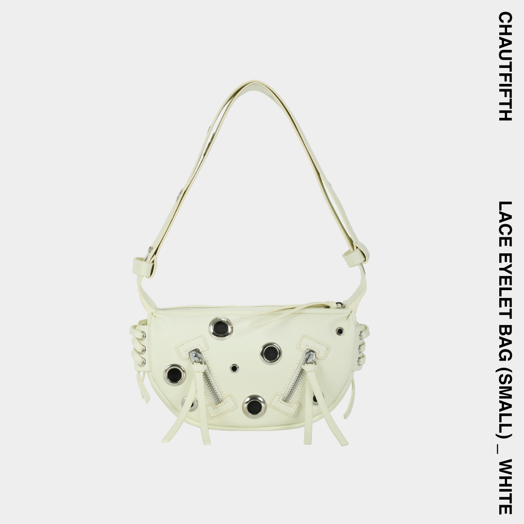 Túi xách LACE EYELET BAG size nhỏ S màu trắng - CHAUTFIFTH