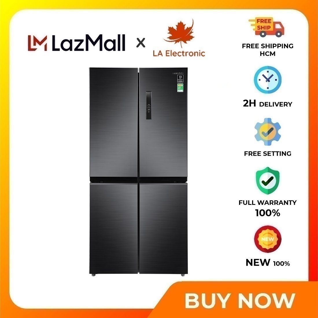 Tủ lạnh Samsung Inverter 488 lít RF48A4000B4/SV - Miễn phí vận chuyển HCM 2 dàn lạnh độc lập Twin Cooling Plus™ Bảng điều khiển bên ngoài Bộ lọc than hoạt tính Deodorizer
