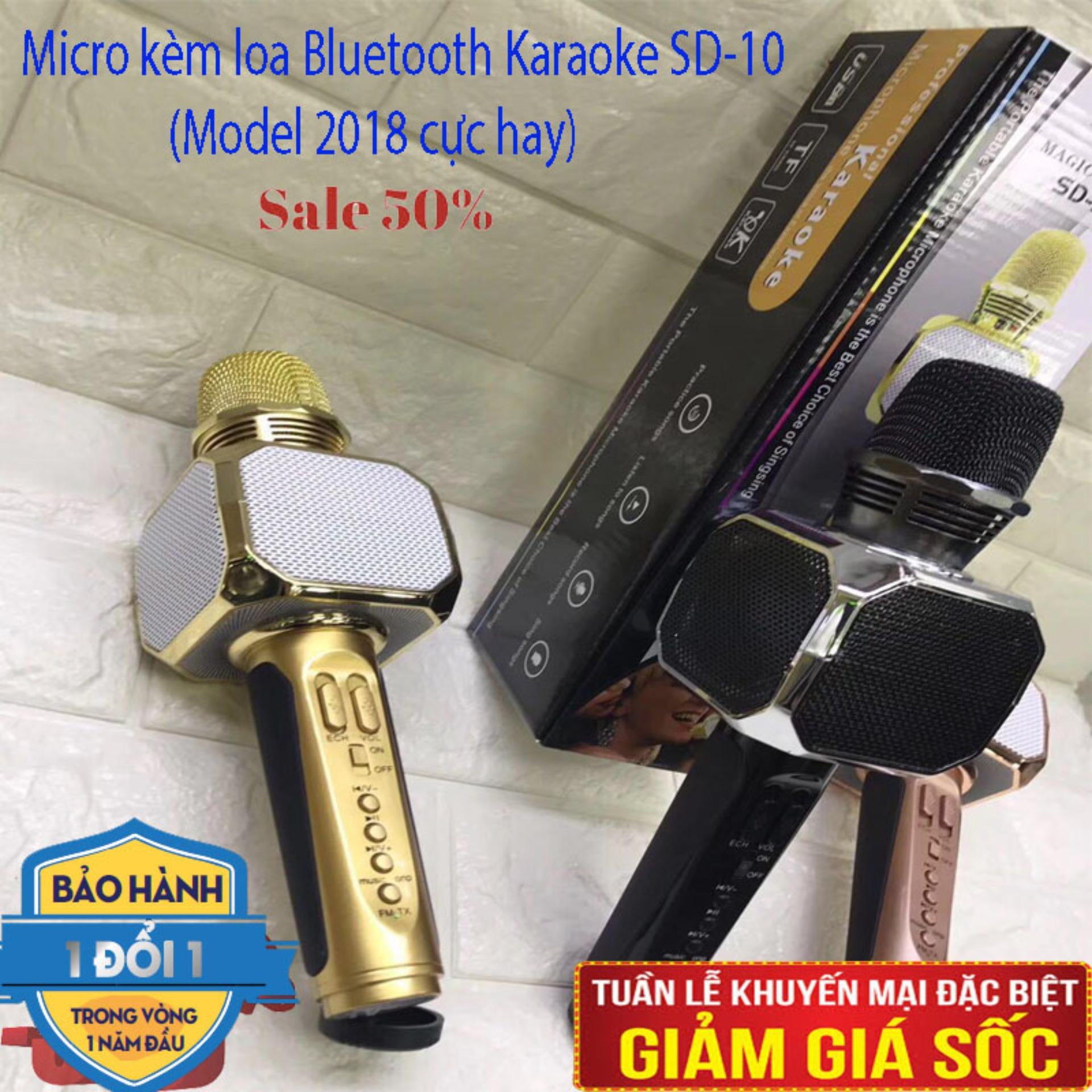 Mic karaoke bluetooth - Mic 3 In 1 - Micro hát karaoke kèm loa bluetooth cho điện thoại, máy tính bảng - Thanh Sống Động, Chống Hú,Rè - BH UY TÍN 1 ĐỔI 1 .bởi POPPY-KA