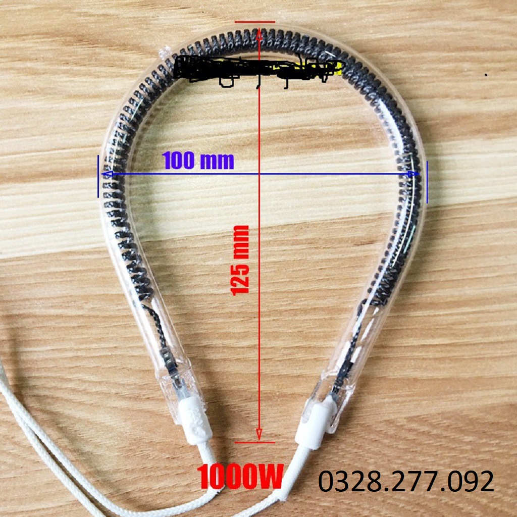 Bóng đèn quạt sưởi chữ U sợi cacbon 900w