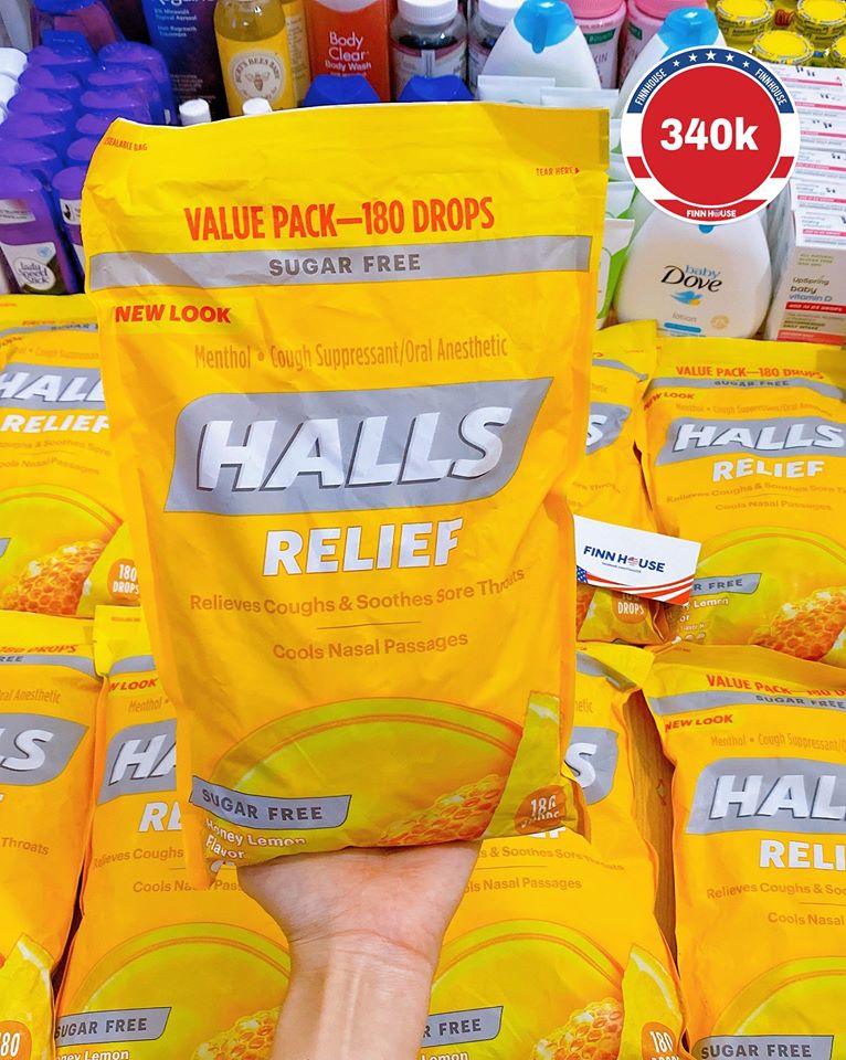 Kẹo ngậm  ho Halls - Thương hiệu nổi tiếng tại Mỹ