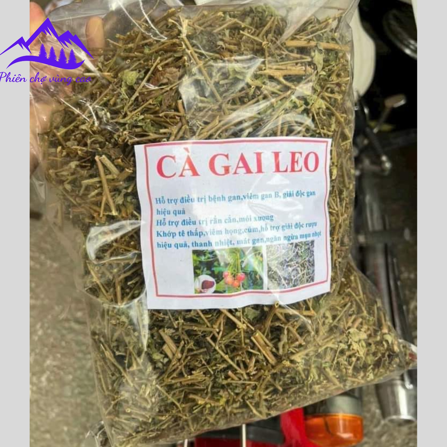 Cà gai leo khô loại 1, trà cà gai leo sấy khô giúp giải độc gan, giải rượu, hỗ trợ thanh nhiệt mát gan