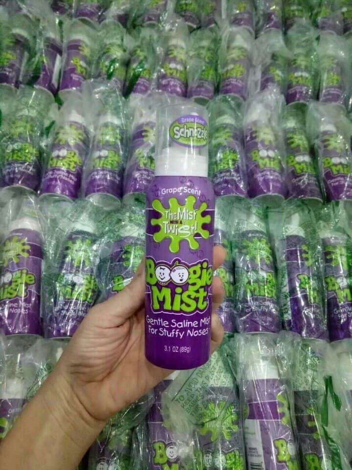 Xịt mũi vô trùng vị nho Boogie Mist Sterile Saline Nasal Spray