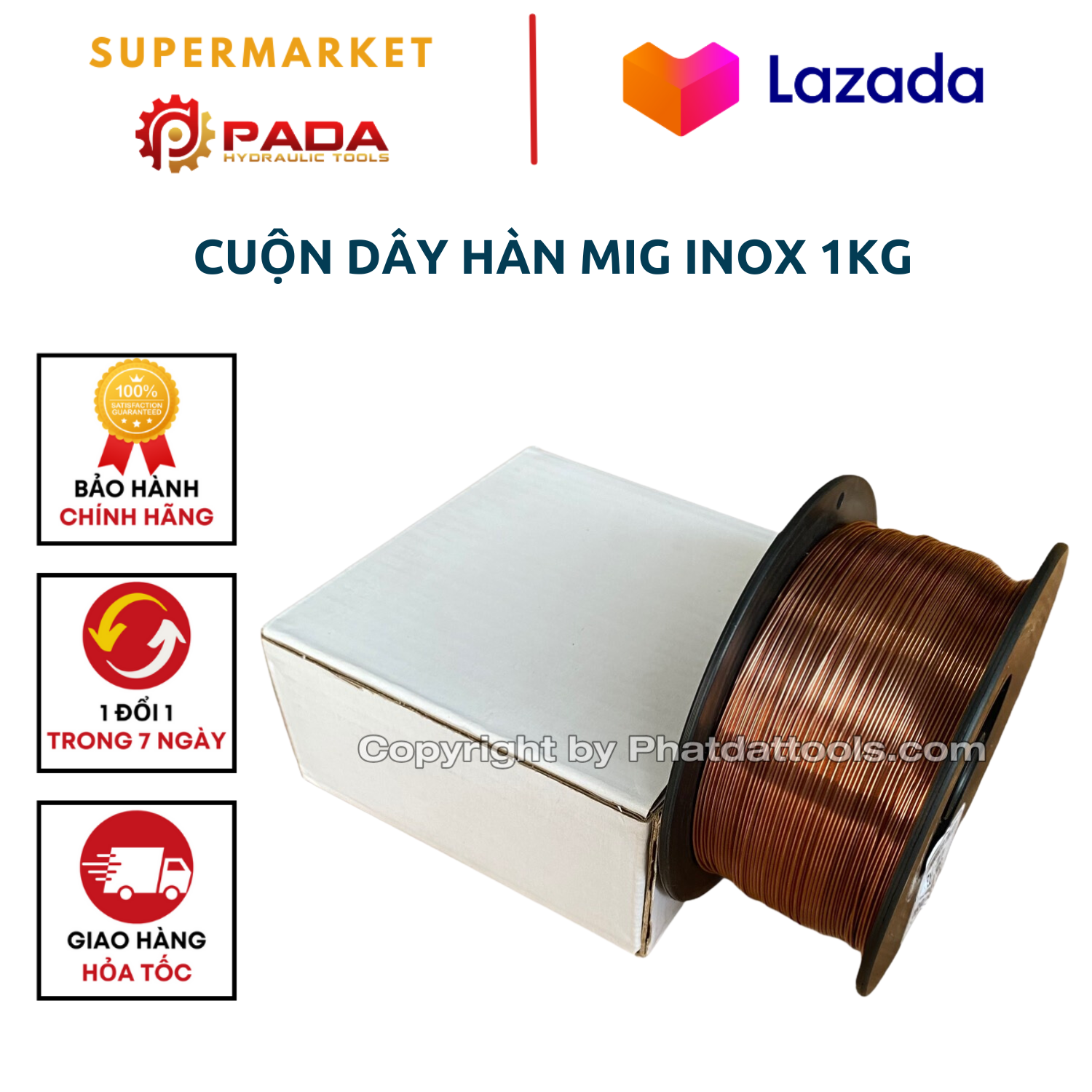 Cuộn Dây Hàn Mig Inox 1kg-Dùng cho các dòng máy hàn mig mini KENMAX,SASUKE