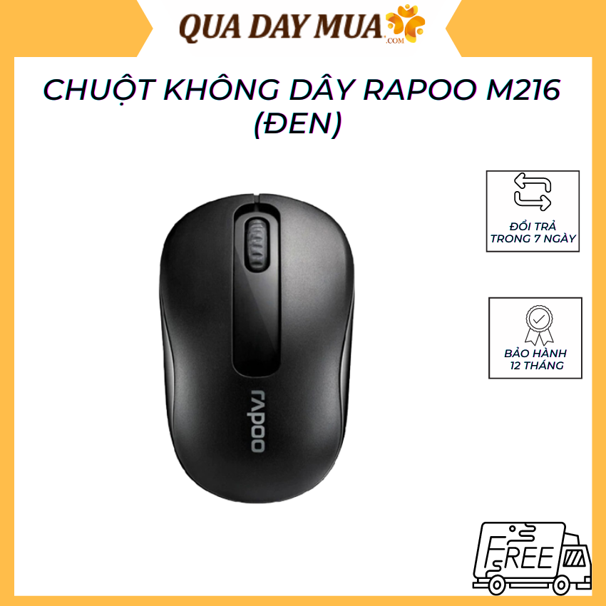 Chuột không dây rapoo m216 - bh chính hãng 12 tháng