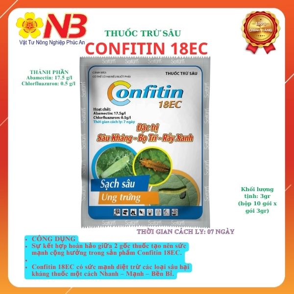 Confitin 18ec - gói 18ml saturn