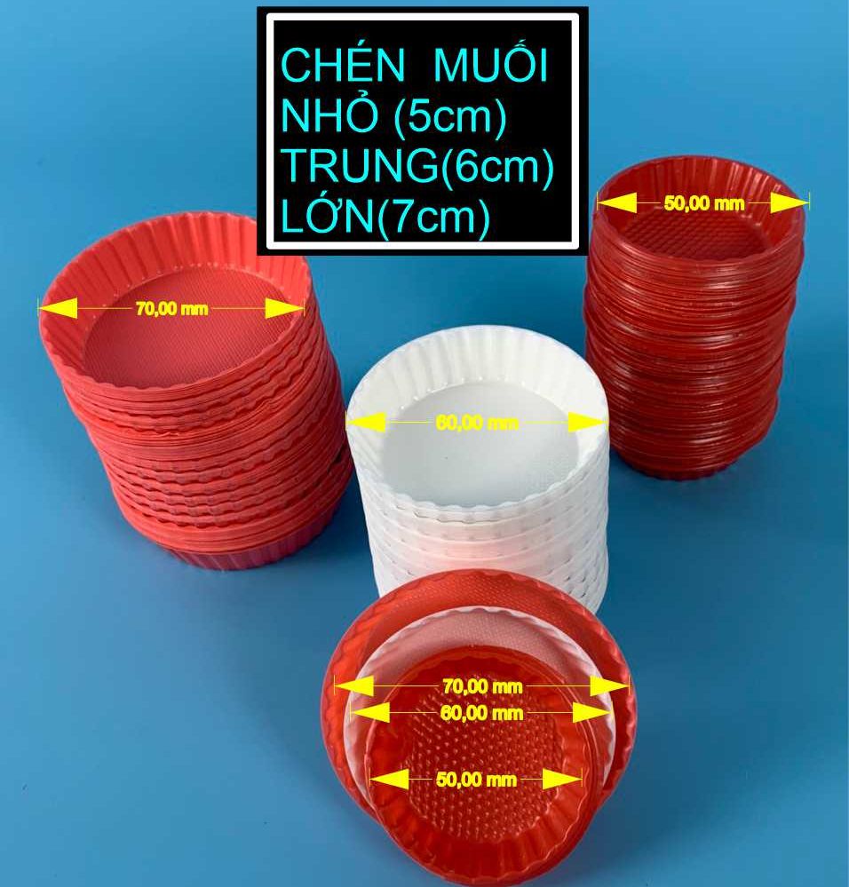 100 Chén nhỏ đựng tương, đựng muối, sốt các size.