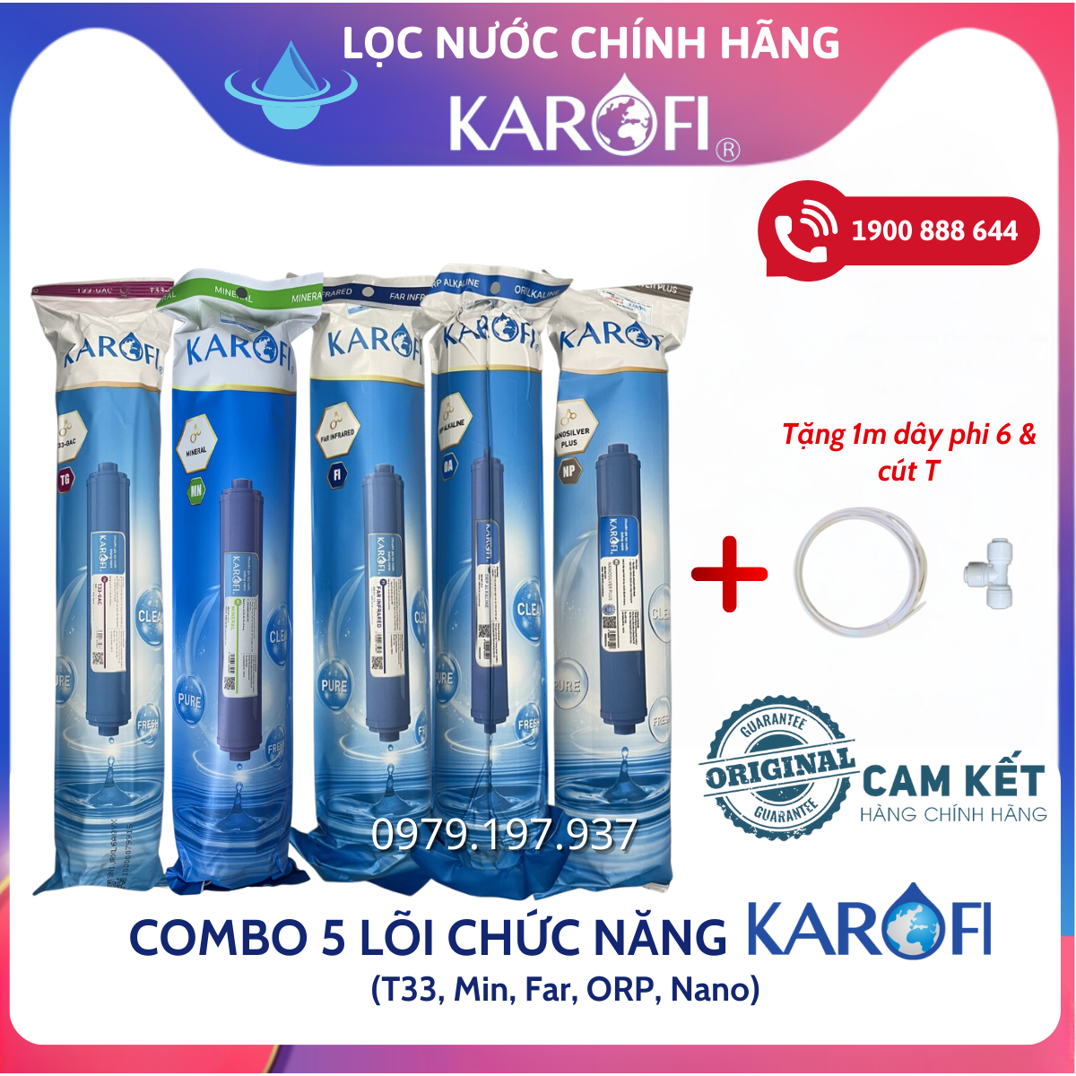 Bộ 5 lõi chức năng karofi 56789