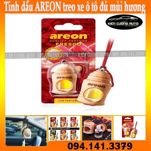 Tinh dầu areon treo xe ô tô đủ mùi hương