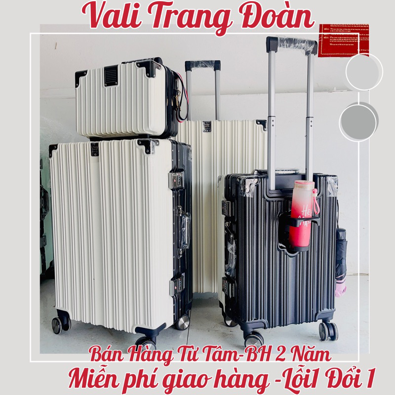 Vali Khung nhôm khóa sập cao cấp size 20/24 inch hàng loại 1