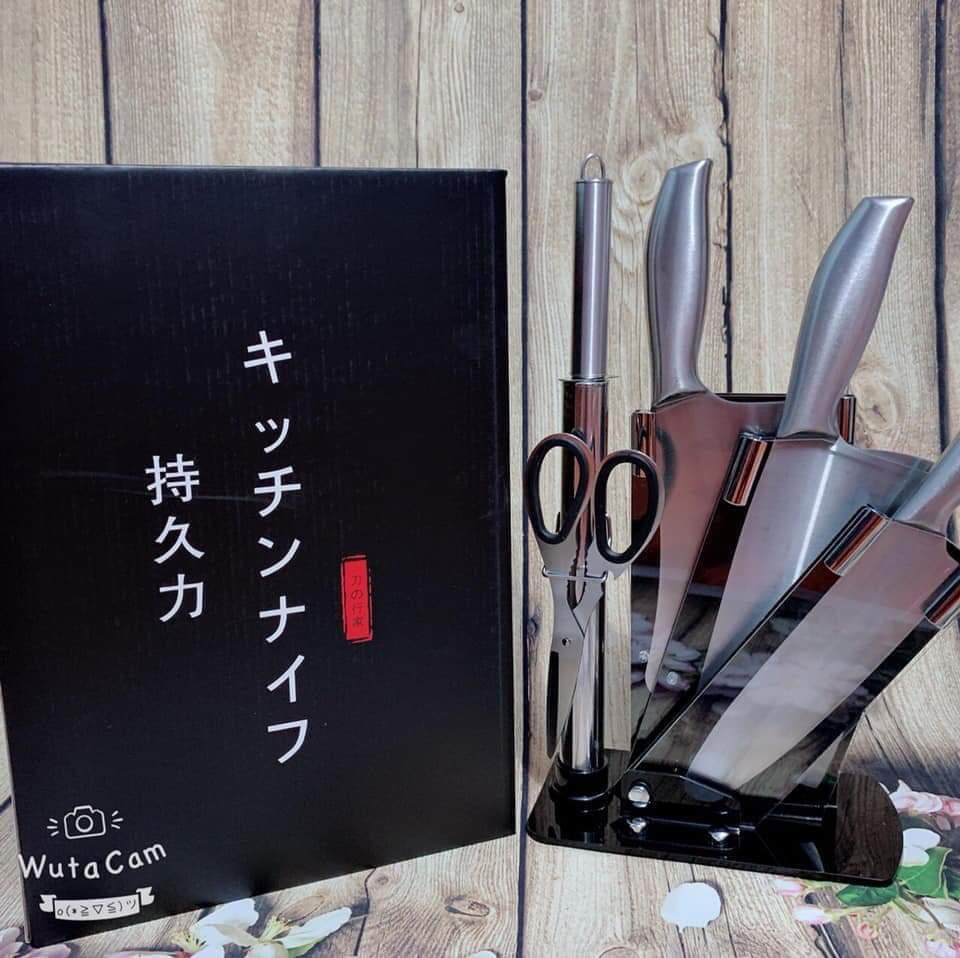 [ GIẢM GIÁ CỰC SỐC ] Bộ dao làm bếp Nhật  - Dao chặt xương - Dao thái thịt cá - Dao thái rau củ - Dao gọt hoa quả - Kéo nhà bếp - Dao kéo nhà bếp - Chất liệu an toàn . lỗi 1 đổi 1