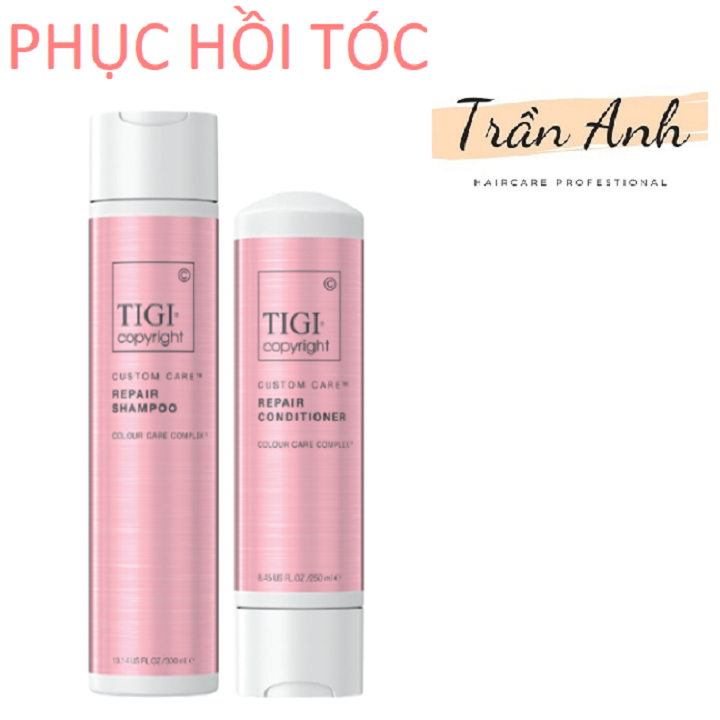 Bộ gội và xả giúp phục hồi tóc hư tổn nặng – Tigi CopyRight Repair - Sản phẩm không chứa sunfat - thêm nhiều dưỡng chất hơn