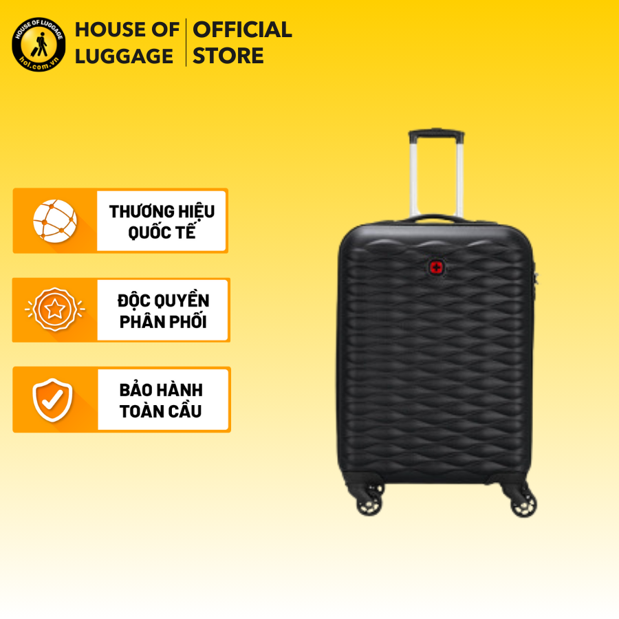 [GIẢM THÊM 20%] Vali kéo Wenger IN-FLIGHT WENGER - THỤY SĨ -  Thiết kế họa tiết sóng tinh tế Size 20/ 24/ 28 inch