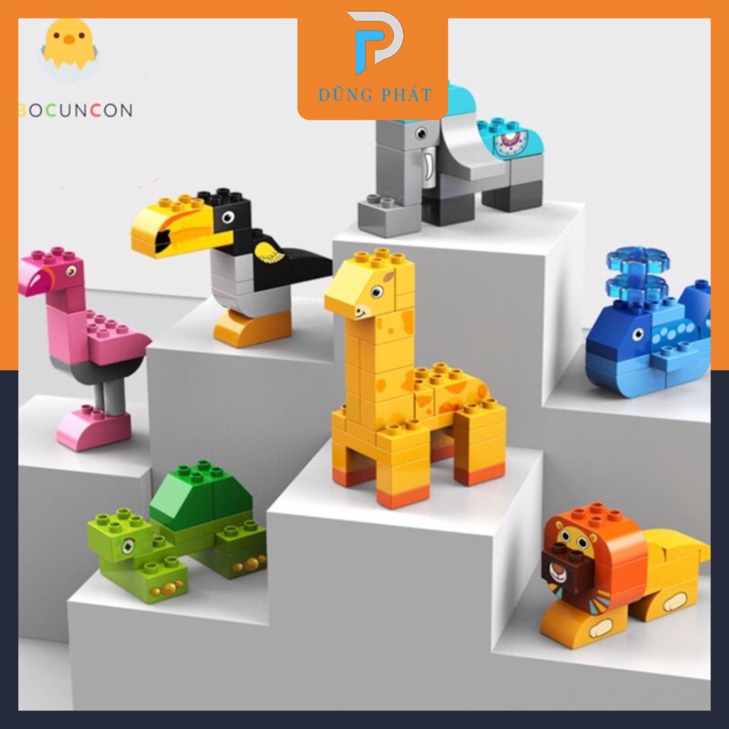 [Hàng HOT] Đồ Chơi Xếp Hình Lego FEELO Thế Giới Thú Cưng Đáng Yêu 102 Chi Tiết Siêu To