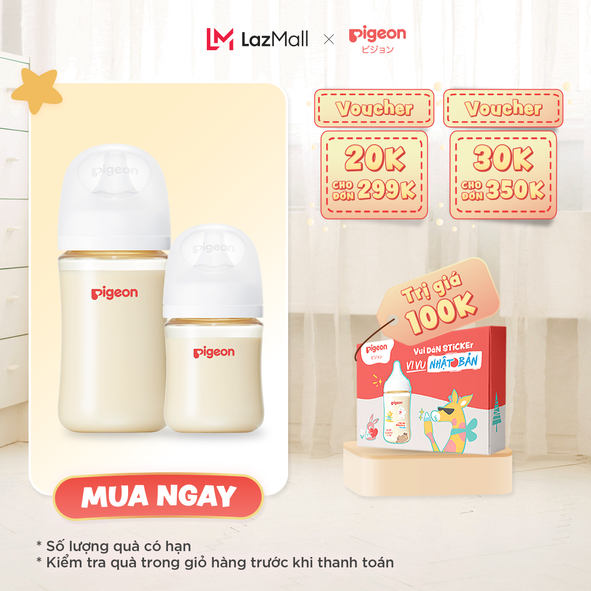 Bình sữa pigeon ppsu plus thế hệ iii 160ml/240ml
