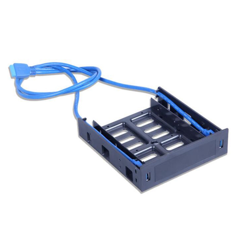 2 x usb 3.0 front panel with 3.5inch device/hdd or 2.5inch ssd/hdd to 5.25 floppy to optical drive bay tray bracket